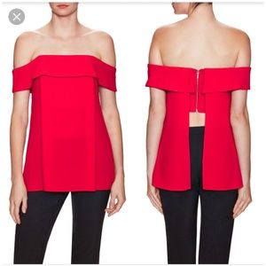 NICHOLAS Crepe Off-Shoulder Blouse (New with Tags)